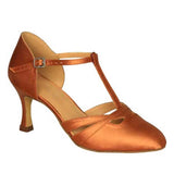 Satin Women Modern Dance Shoes Custom Heel Height Latin Salsa Dancing Shoes For Women