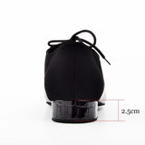 Modern PU Flocking Dance Shoes Men Black Soft Bottom Latin Ballroom Dancing Shoes