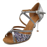<transcy>Zapatos de baile para mujer | Zapatos de salón Net Latin Tango Salsa | Zapatos de fiesta para damas y niñas | Danceshoesmart</transcy>