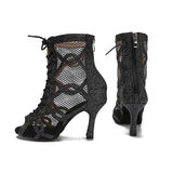 Fashion Breathable Dance Boots Dancing Ballroom Party Soft Sole Comfortable High Heels for Women