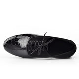 Modern PU Flocking Dance Shoes Men Black Soft Bottom Latin Ballroom Dancing Shoes