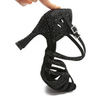 Women Dance Shoes Tango Latin Ballroom Dance Professional Shoes Ladies Soft Sole Sandals Wedding Heels
