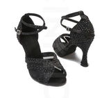 Woman Latin Dance Shoes Tango Salsa Rumba Samba Ballroom Party Ladies High Heels Soft Sole Women Sandals