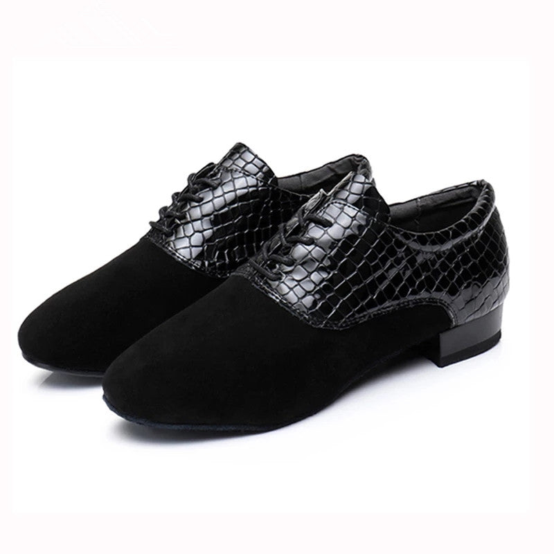Men's PU Flocking Modern Ballroom Dance Shoes Teacher Shoes Soft Outsole