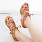 Indoor Rhinestone Dance Shoes Tango Latin Salsa Rumba Samba Soft Sole Women Sandals Ladies High Heels