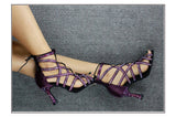 Women's Latin Dance Boots New Ballroom Tango Dance Salsa Shoes Rhinestone Sandals