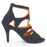 Dance Boots Black High Heel Salsa Ballroom Party Shoes Girls Women Salsa Dancing Shoes