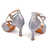 Salsa Dance Shoes Women Latin Snake Texture PU 10cm Heels Tango Professional Performance Dancing Shoes
