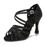 Women Dance Shoes Tango Latin Ballroom Dance Professional Shoes Ladies Soft Sole Sandals Wedding Heels