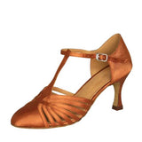 Modern Dancing Shoes For Women Custom Heel Closed Pointed Toe Latin Ballroom Salsa Tango Dance Shoes Woman