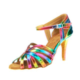 <transcy>Радужная танцевальная обувь | Обувь для бальных танцев | Туфли для латинских танцев сальсы | Danceshoesmart</transcy>