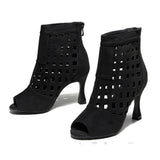 Salsa Ballroom Practice Latin Jazz Dance Shoes Women Dancing Boots