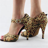 Women's Dance Shoes | Leopard Latin Dance Shoes | Ballroom Salsa Shoes | Danceshoesmart