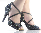 <transcy>Обувь для латинских танцев | Женская обувь для бальных танцев для сальсы со стразами | Danceshoesmart</transcy>