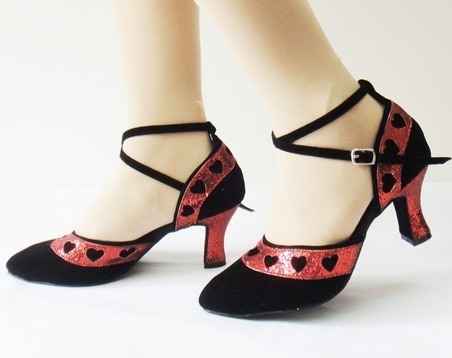<transcy>Женская танцевальная обувь Flocking | Обувь для современных латинских бальных танцев | Обувь для сальсы | Danceshoesmart</transcy>
