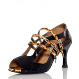 <transcy>PU Zapatos de baile para mujer | Zapatos de baile de salón latino para mujer | Suela de gamuza para interior | Danceshoesmart</transcy>