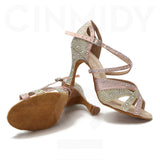 Women Dance Shoes Tango Salsa Latin Ballroom Professional Dance Shoes Girls Sandals Wedding Heels