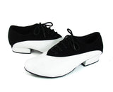 Black White Comfortable Men Professional Ballroom Salsa Dance Shoes