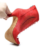 Ballroom Latin Dance Shoes Boots For Women Girls Ladies Dancing Shoes Tango Samba Salsa 6-10CM Heel Shoes
