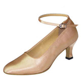 Comfortable Woman Latin Ballroom Modern Dance Shoes Satin Close Toe Shoes