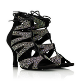 Women's Rhinestone Customized Heel Latin Salsa Shoes Dance Boots Ballroom Dance Shoes