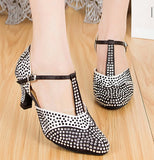 <transcy>Zapatos de baile latino con diamantes de imitación | Mujeres de lujo | Zapatos de baile moderno de salón | Danceshoesmart</transcy>