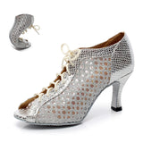 Girls Glitter Latin Ballroom Salsa Dancing Shoes For Wedding Party Ladies Soft Sole Dance Sandals