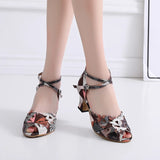 Girls Latin Dance Shoes For Women Soft Sole Ballroom Salsa Shoes For Wedding Party Ladies Bachata Salsa Dance Sandals