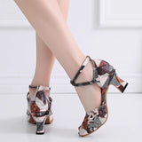 Girls Latin Dance Shoes For Women Soft Sole Ballroom Salsa Shoes For Wedding Party Ladies Bachata Salsa Dance Sandals