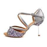 <transcy>Zapatos de baile para mujer | Zapatos de salón Net Latin Tango Salsa | Zapatos de fiesta para damas y niñas | Danceshoesmart</transcy>