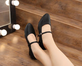 <transcy>Zapatos negros de danza moderna | Zapatos de baile latino para mujer | Alta calidad | Danceshoesmart</transcy>