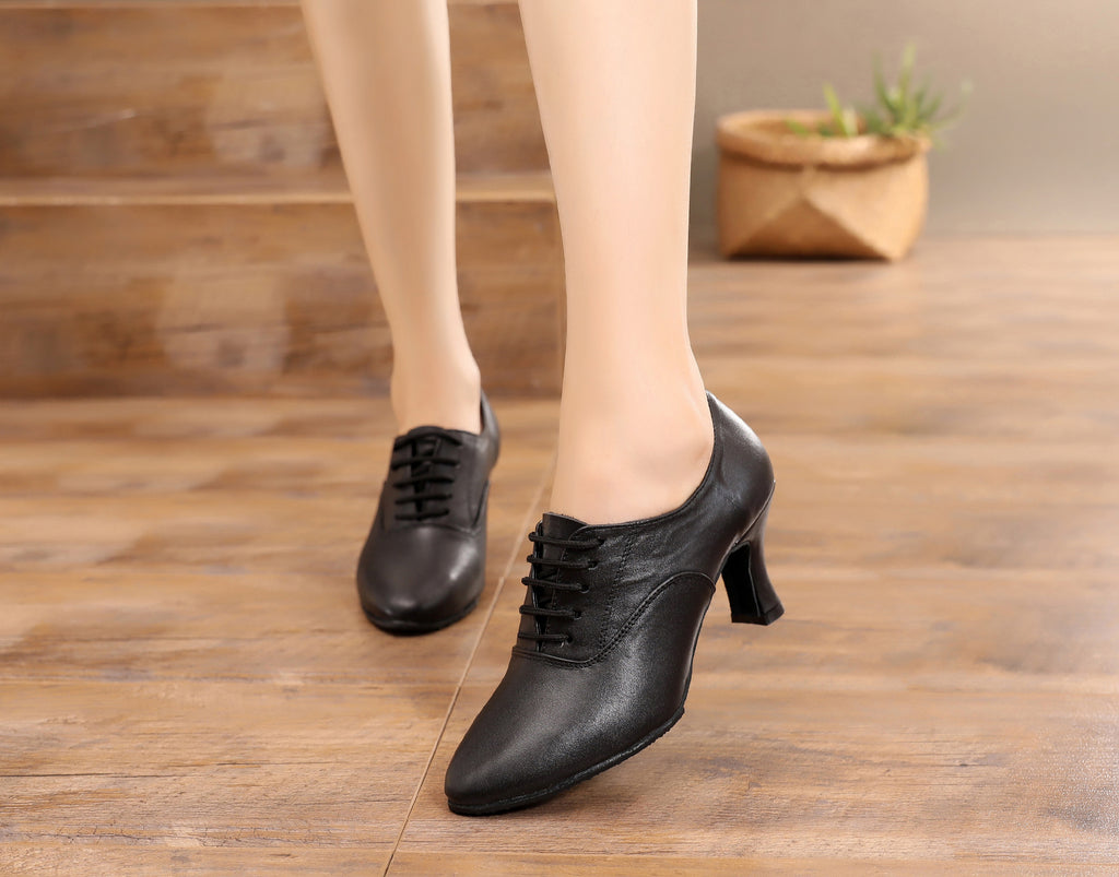<transcy>Обувь для танцев на каблуке по индивидуальному заказу | Черные туфли для современных латинских танцев | Женская обувь для танцев сальсы | Danceshoesmart</transcy>
