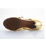 <transcy>Zapatos de baile de salsa para salón de baile latino con purpurina para mujer, zapatos de baile para profesores de tango con cordones</transcy>