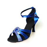 <transcy>Zapatos de baile latino para niña, mujer, dama, salón de baile profesional, Salsa, Tango, zapatos de baile para fiesta</transcy>