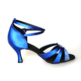 <transcy>Zapatos de baile latino para niña, mujer, dama, salón de baile profesional, Salsa, Tango, zapatos de baile para fiesta</transcy>