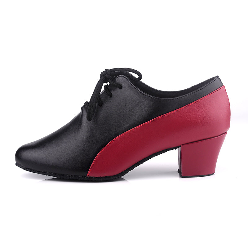Modern Black Red Latin Ballroom Salsa Dance Shoes Women Ladies