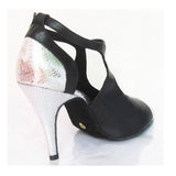 Peep Toe Latin Ballroom Salsa Dance Shoes For Women Girls PU Customized Heel Dancing Shoes
