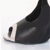 Peep Toe Latin Ballroom Salsa Dance Shoes For Women Girls PU Customized Heel Dancing Shoes