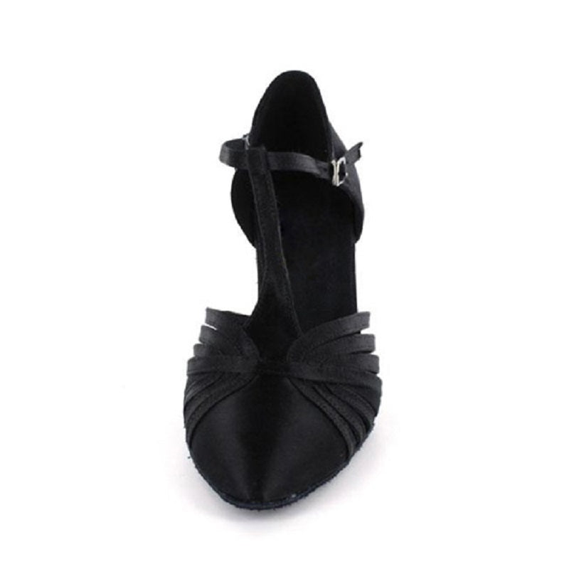 Salsa Modern Dance Shoes Brown Black Customized Heel Latin Ballroom Salsa Dancing Shoes