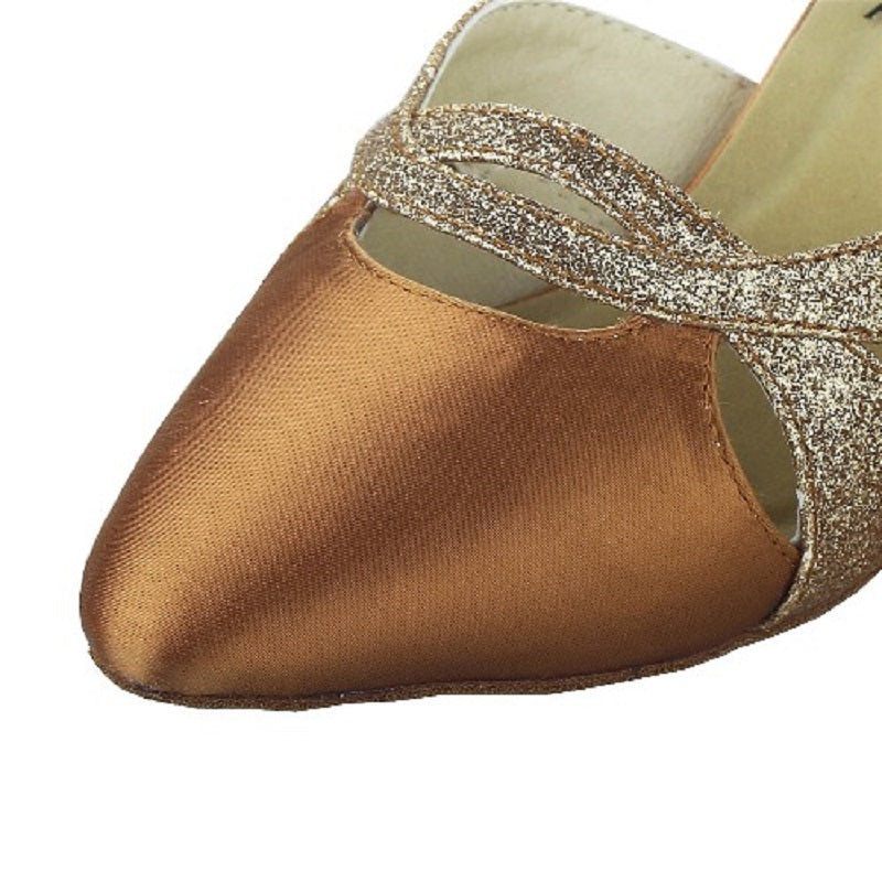Hot Ladies Latin Dance Shoes Adult Girls Ballroom Soft Tango Salsa Dance Shoes Customizable Heels