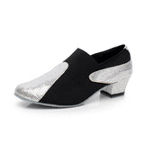 Sequined Modern Dance Shoes For Women Ladies Teachers Latin Ballroon Salsa Tango Samba Dance Shoes