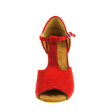 <transcy>Zapatos de baile rojos para mujer | Zapatos de baile de salón con purpurina | Zapatos de baile de salsa latina | Danceshoesmart</transcy>