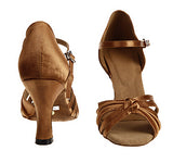 <transcy>Zapatos de baile latino para mujer | Zapatos de baile de salsa profesionales para salón de baile | Satinado | Danceshoesmart</transcy>