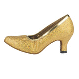 Sequined Shine Women Latin Ballroom Modern Dance Shoes Closed Toe Soft Sole Professional Dance Shoes