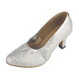 Sequined Shine Women Latin Ballroom Modern Dance Shoes Closed Toe Soft Sole Professional Dance Shoes