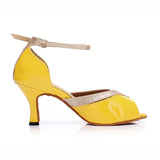 Professional Ballroom Dance Shoes Lady Glitter Salsa Dance Shoes Suede Heeled Women Latin Dance Shoes