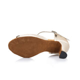 <transcy>Zapatos de baile latino de talla grande para mujer, suela suave de gamuza satinada, zapatos de baile de salón de baile para interiores, zapatos de baile de tango, fiesta, boda</transcy>