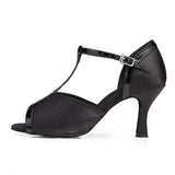 <transcy>Zapatos de baile latino de talla grande para mujer, suela suave de gamuza satinada, zapatos de baile de salón de baile para interiores, zapatos de baile de tango, fiesta, boda</transcy>