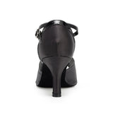 <transcy>Zapatos de baile latino de talla grande para mujer, suela suave de gamuza satinada, zapatos de baile de salón de baile para interiores, zapatos de baile de tango, fiesta, boda</transcy>