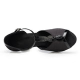 <transcy>Zapatos de baile latino de talla grande para mujer, suela suave de gamuza satinada, zapatos de baile de salón de baile para interiores, zapatos de baile de tango, fiesta, boda</transcy>